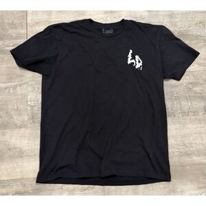 Liquid Death Mens XL Shirt Black Short Sleeve Shirt Hydrate Logo Skull Water